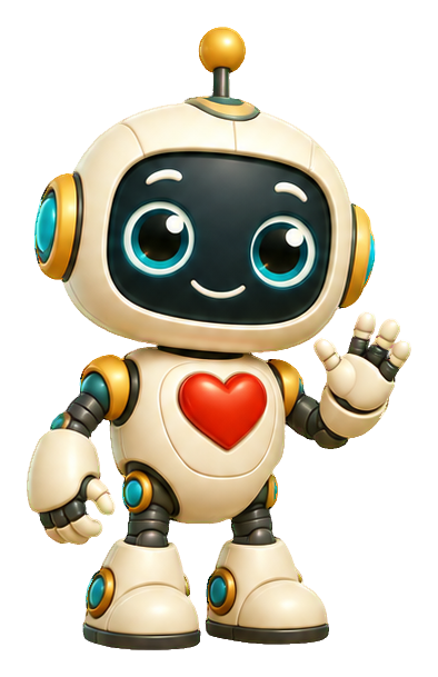 Preview for 3d Playful Robots Heart Robot