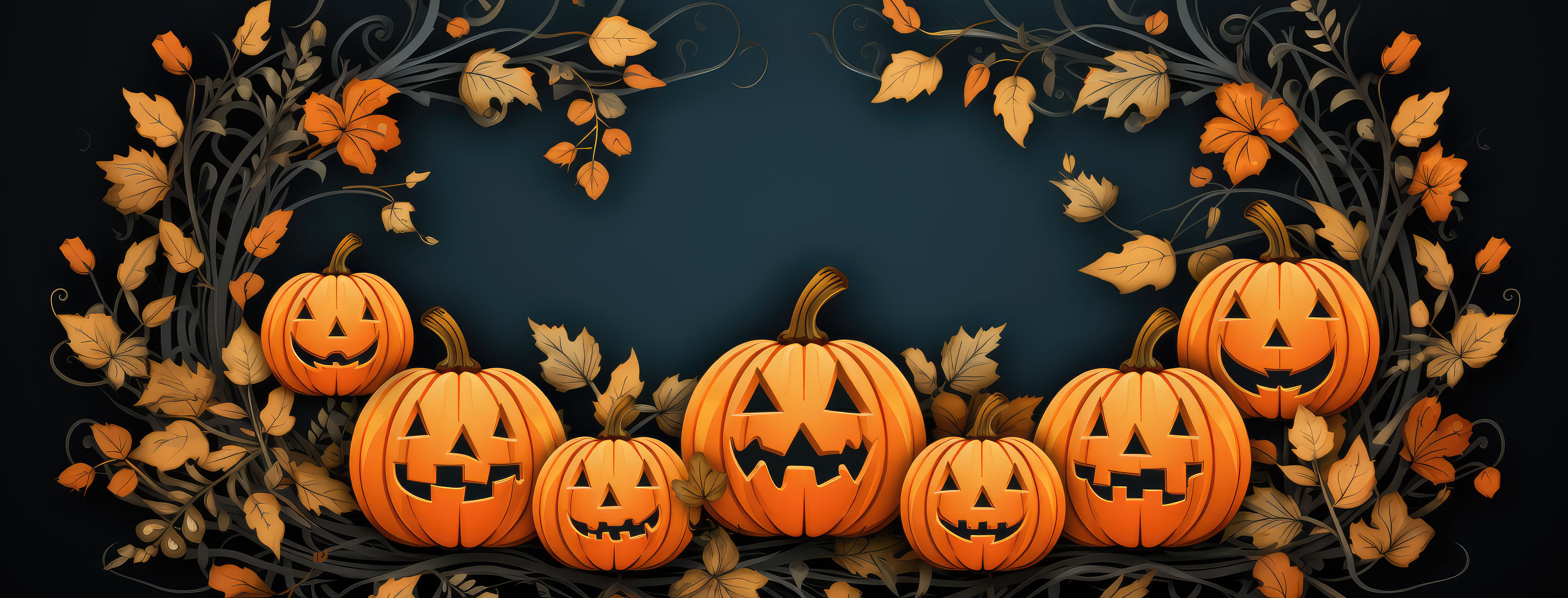 Preview for Halloween-pumpkins-frame-halloween-cover-background-3d6bb