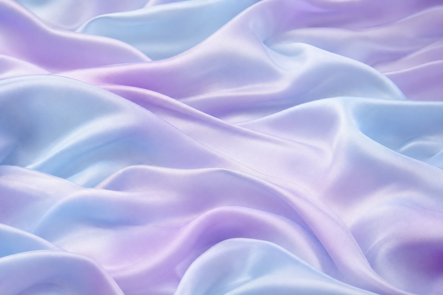Soft lavender and blue silk folds with smooth cloudlike waves