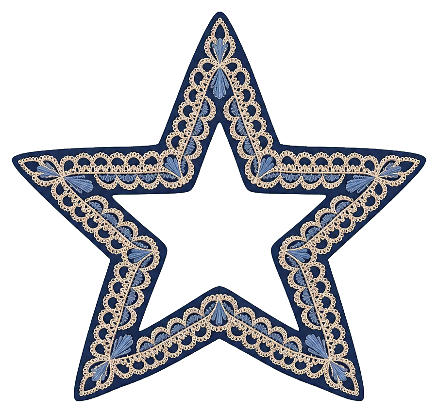 Preview for Lace Backed Star Sticker