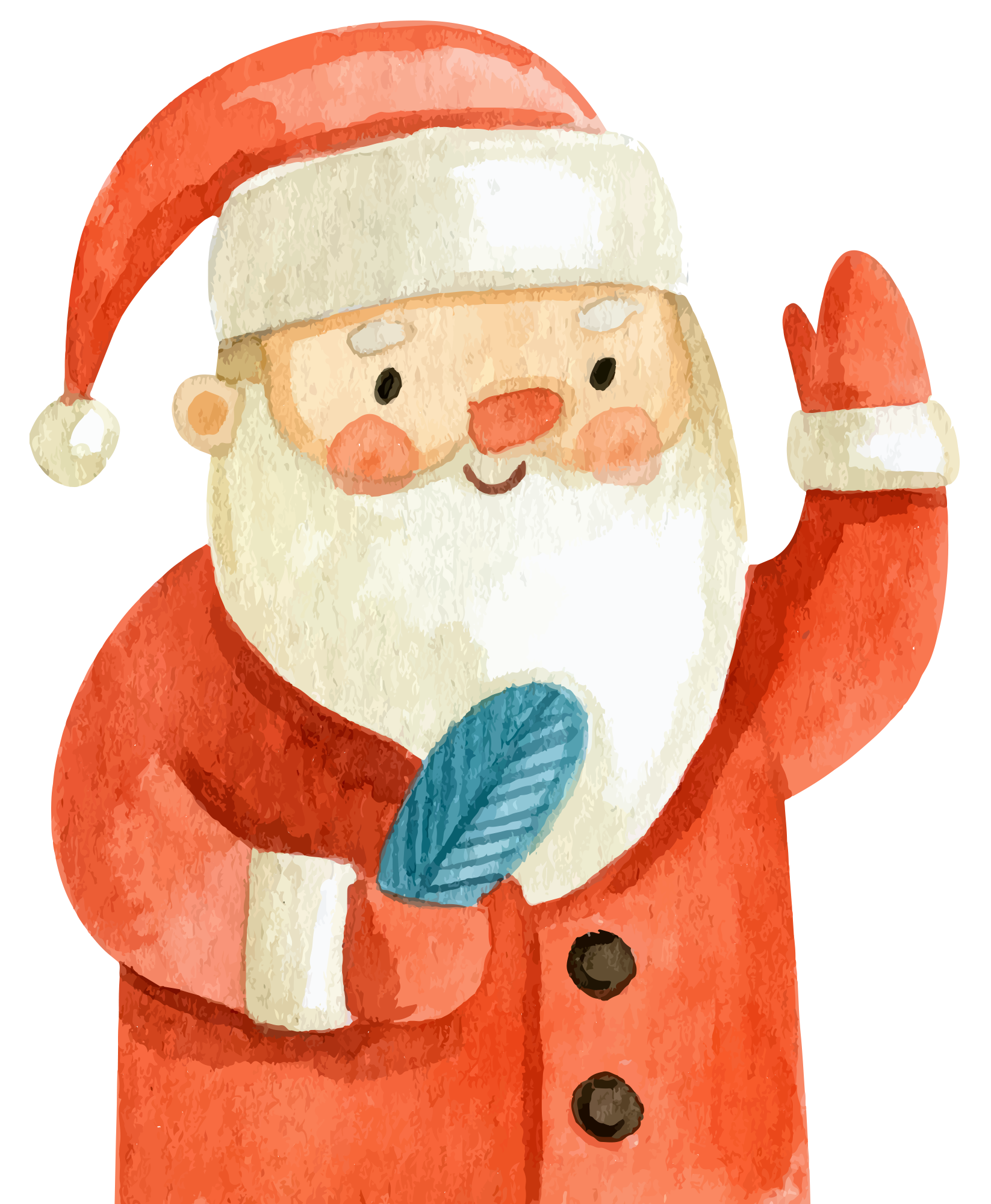 Preview for Santa-claus-watercolor-illustration-watercolor-christmas-sticker-9db99