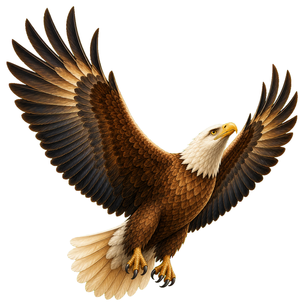 Preview for Eagle Flying Upward Sticker