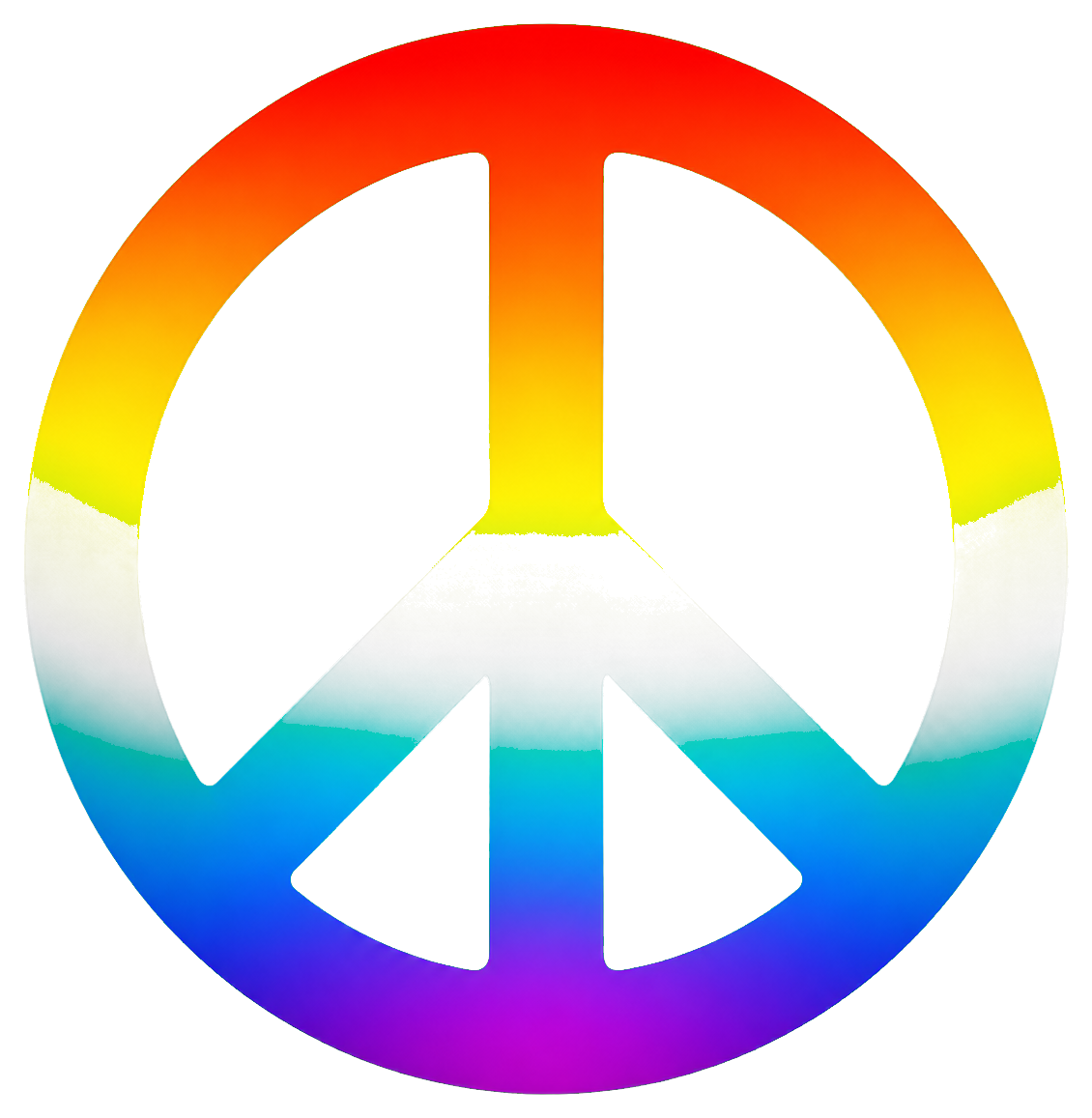 Preview for Rainbow Peace Symbol Sticker
