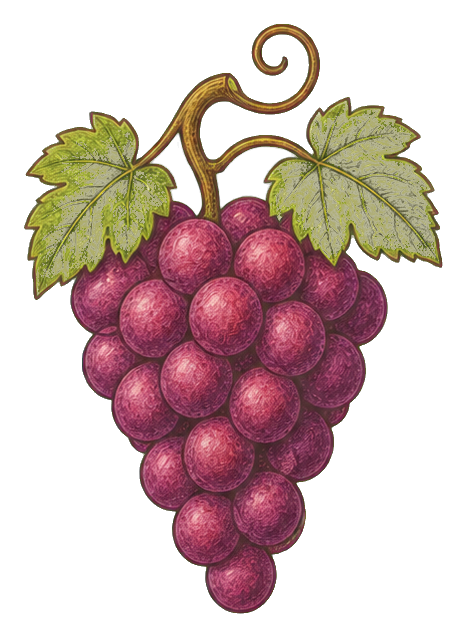 Preview for Grape Cluster Sticker Graphic