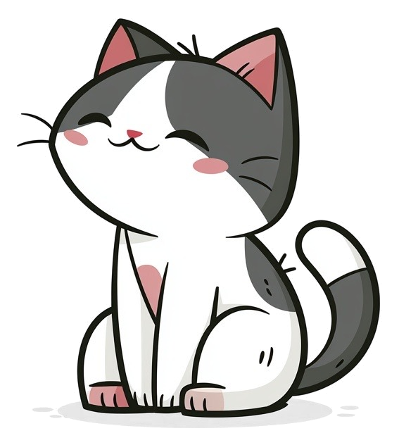 Preview for Cute Sitting Cat Sticker