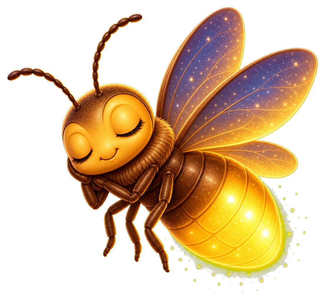 Preview for Sleepy Firefly Sticker For Pizap Designs