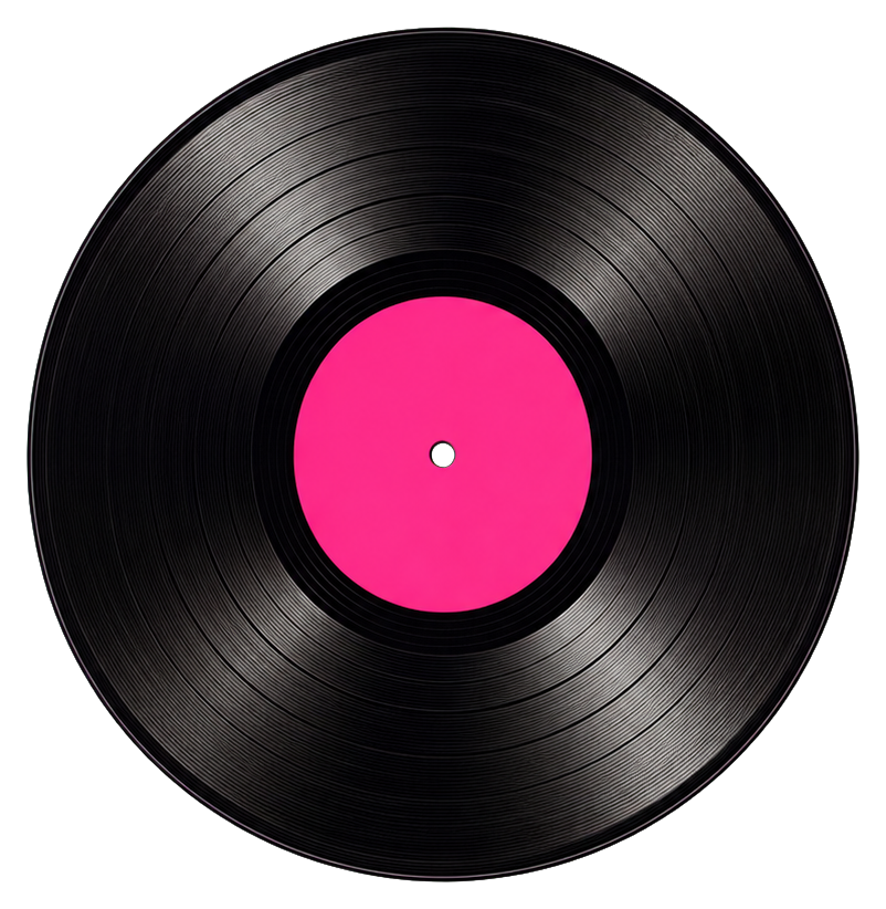 Preview for Pink Vinyl Record Sticker