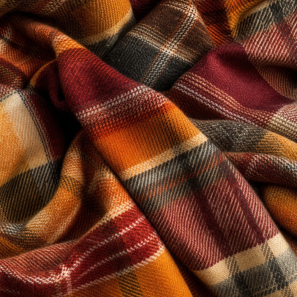 Preview for Winter Tartan Fabric Background