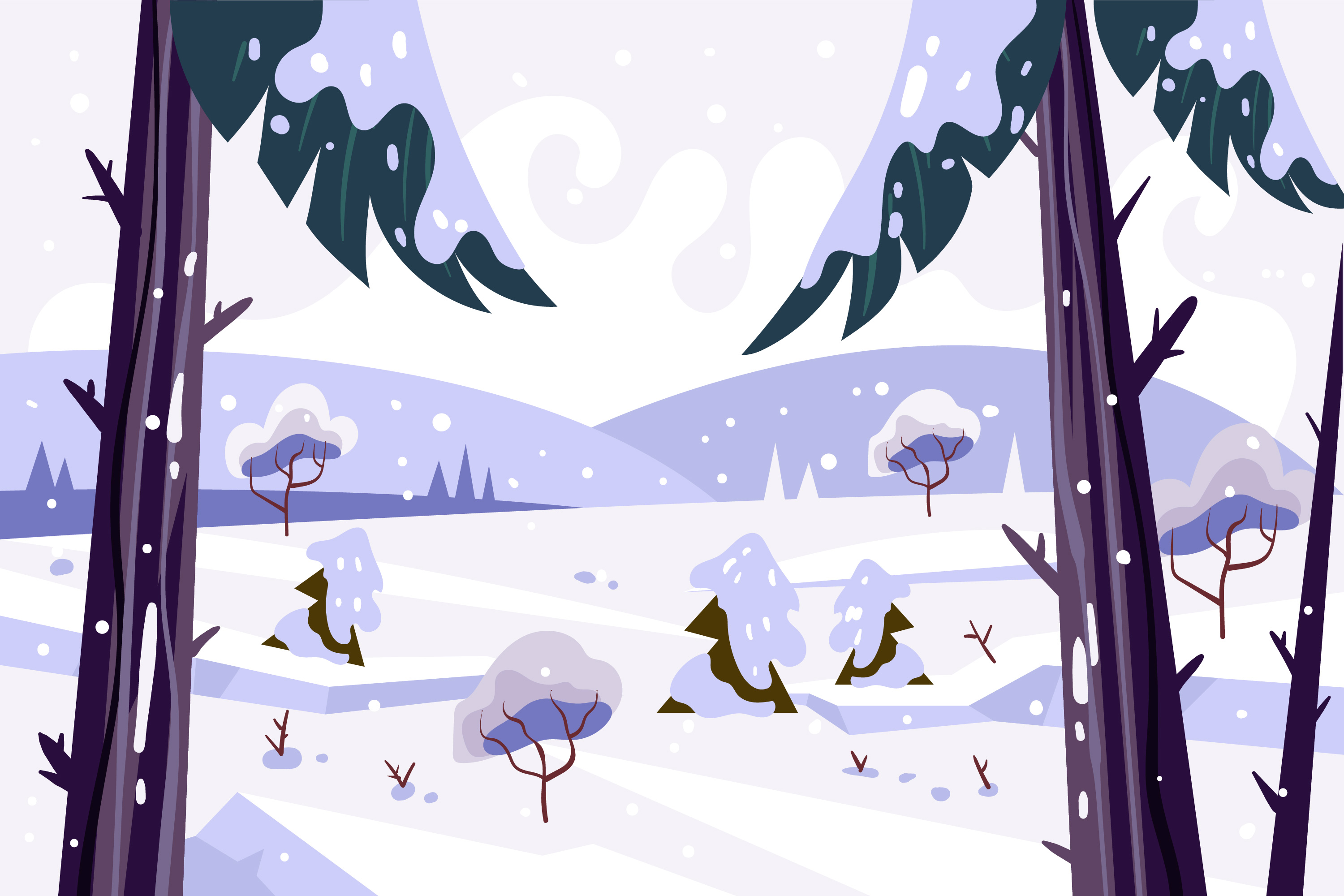 Preview for Winter-landscape-illustration-background-178c8