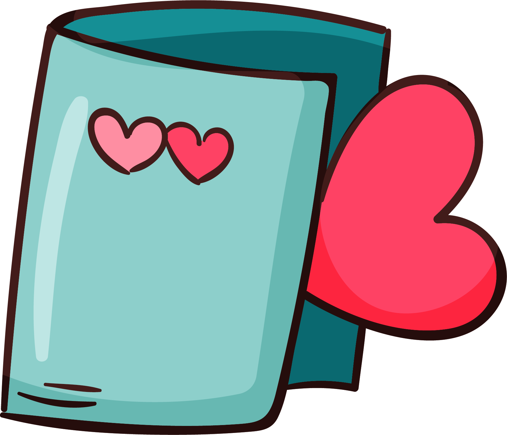 Preview for Love-mug-illustration-cute-love-sticker-05afb