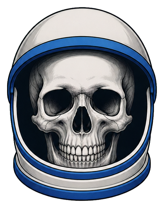 Preview for Astronaut Skull Sticker