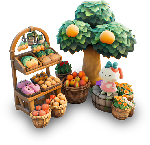 Preview for Hello-kitty-fruit-stand-landscape-sticker-5319c