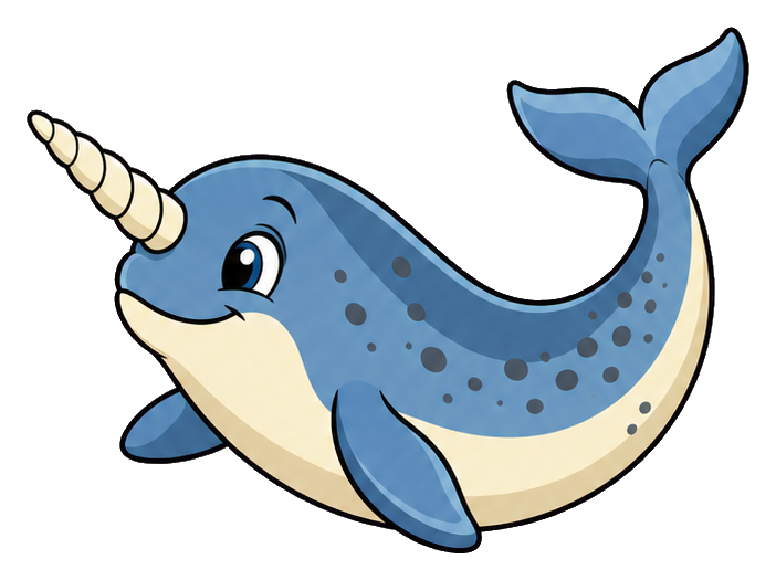 Preview for Happy Swimming Narwhal