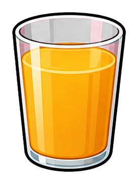 Preview for Orange Juice Glass Sticker
