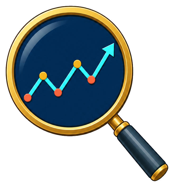 Preview for Chart Magnifier Stock Market Sticker