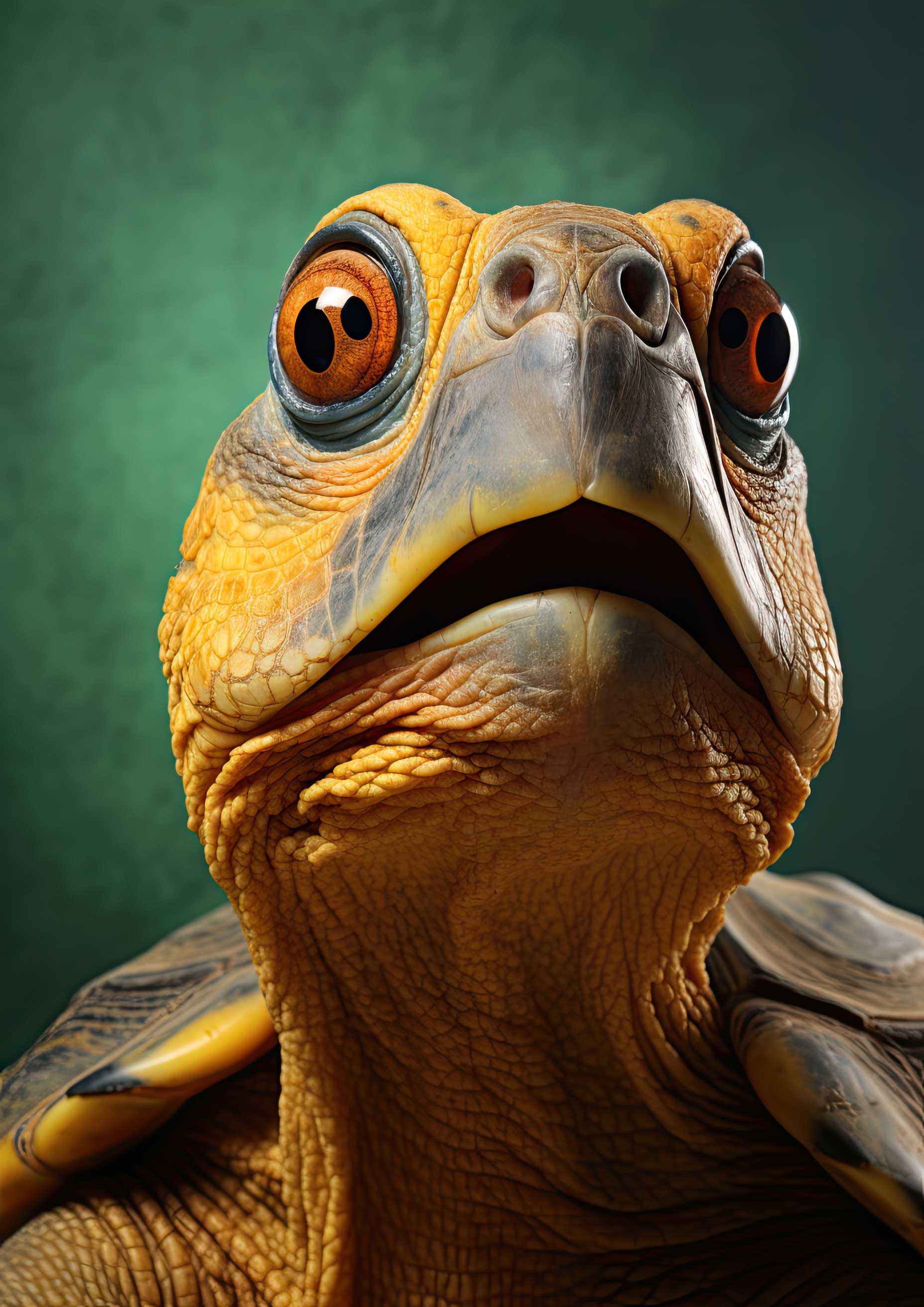 Preview for Surreal-turtle-portrait-ai-animal-background-f578e