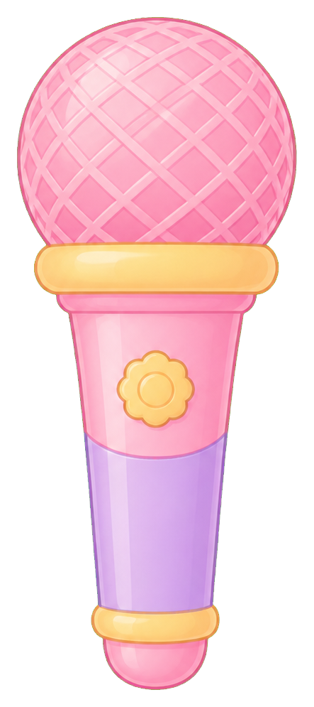 Preview for Pink Microphone Prop Sticker