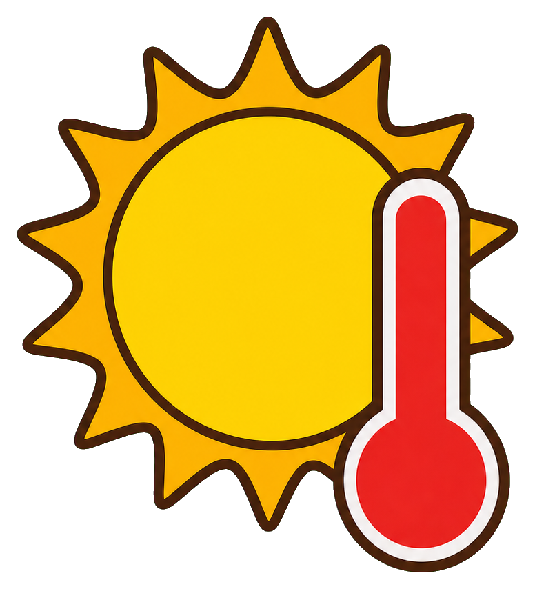 Preview for Heat Warning Icon Sticker