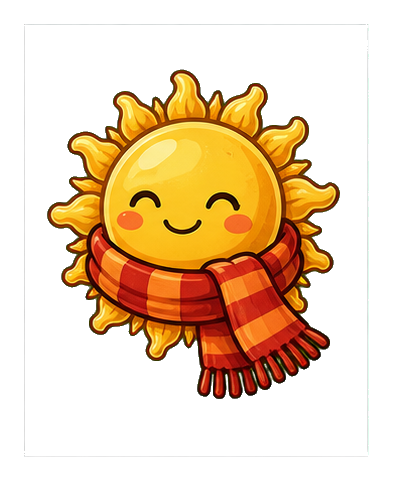 Preview for Scarf Sun Weather Sticker