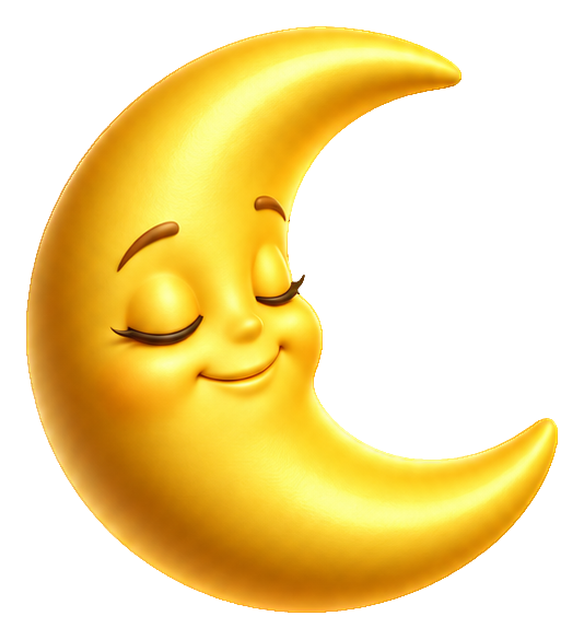 Preview for 3d Happy Weather Crescent Moon