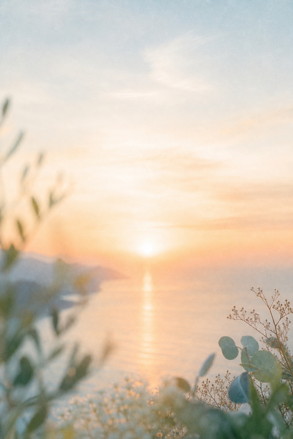 Preview for Calm Sunrise Horizon Stock Background