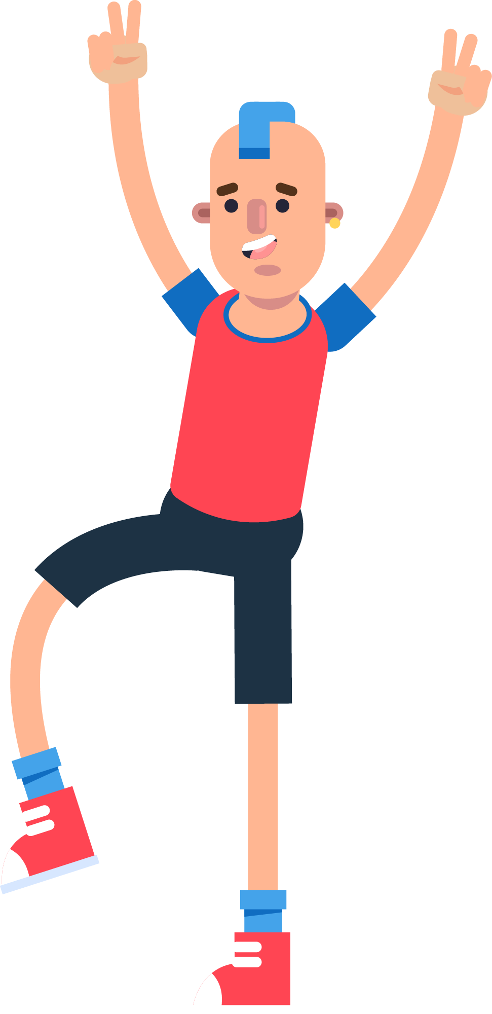 Preview for Cartoon-man-jumping-soccer-sticker-916cb