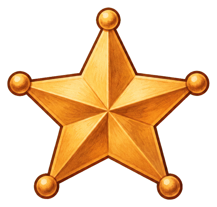 Preview for Cowgirl Sheriff Star Badge
