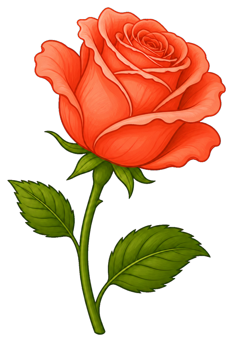 Preview for Coral Rose Sticker