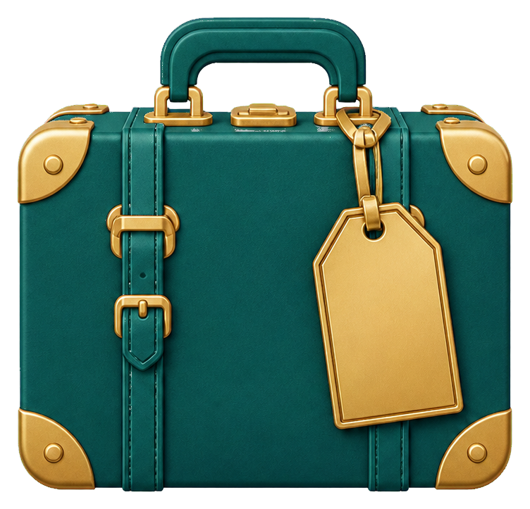 Preview for Teal Travel Suitcase Sticker