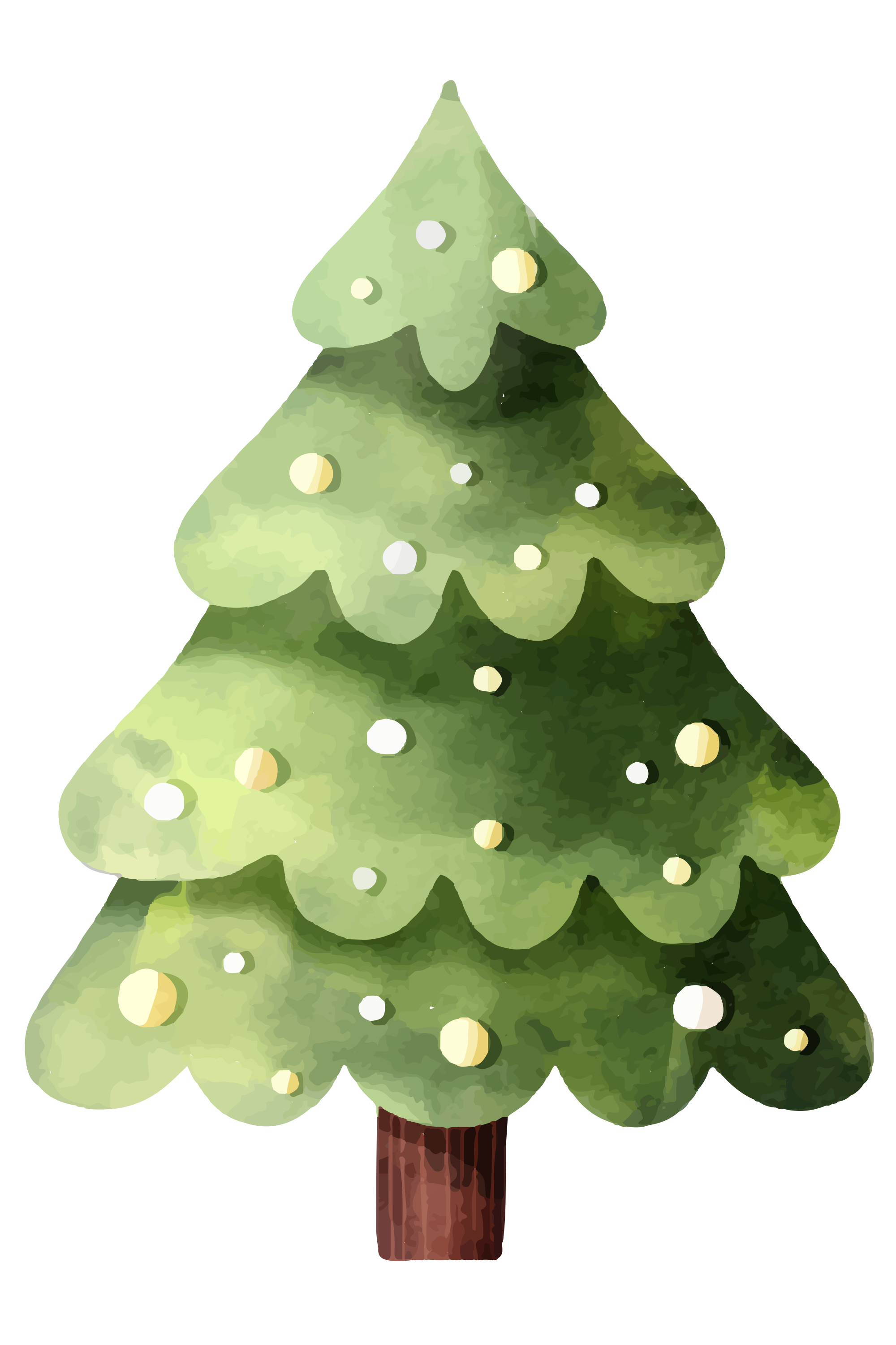 Preview for Watercolor-christmas-tree-illustration-sticker-2ae5a