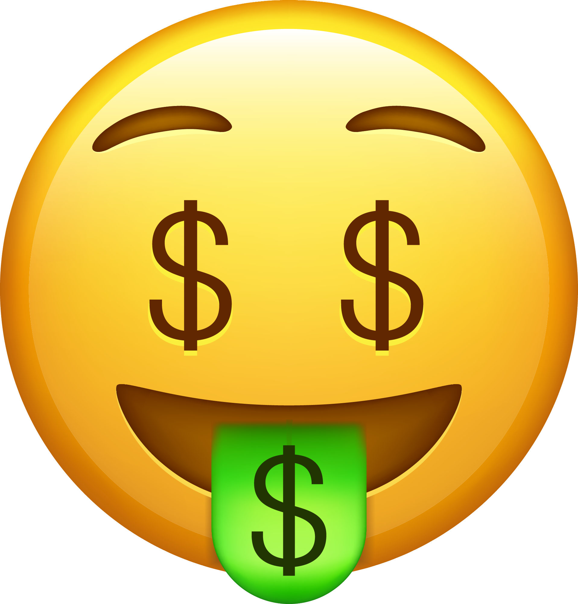 Preview for Money-emoji-wealth-symbol-emoji-classic-sticker-459b2