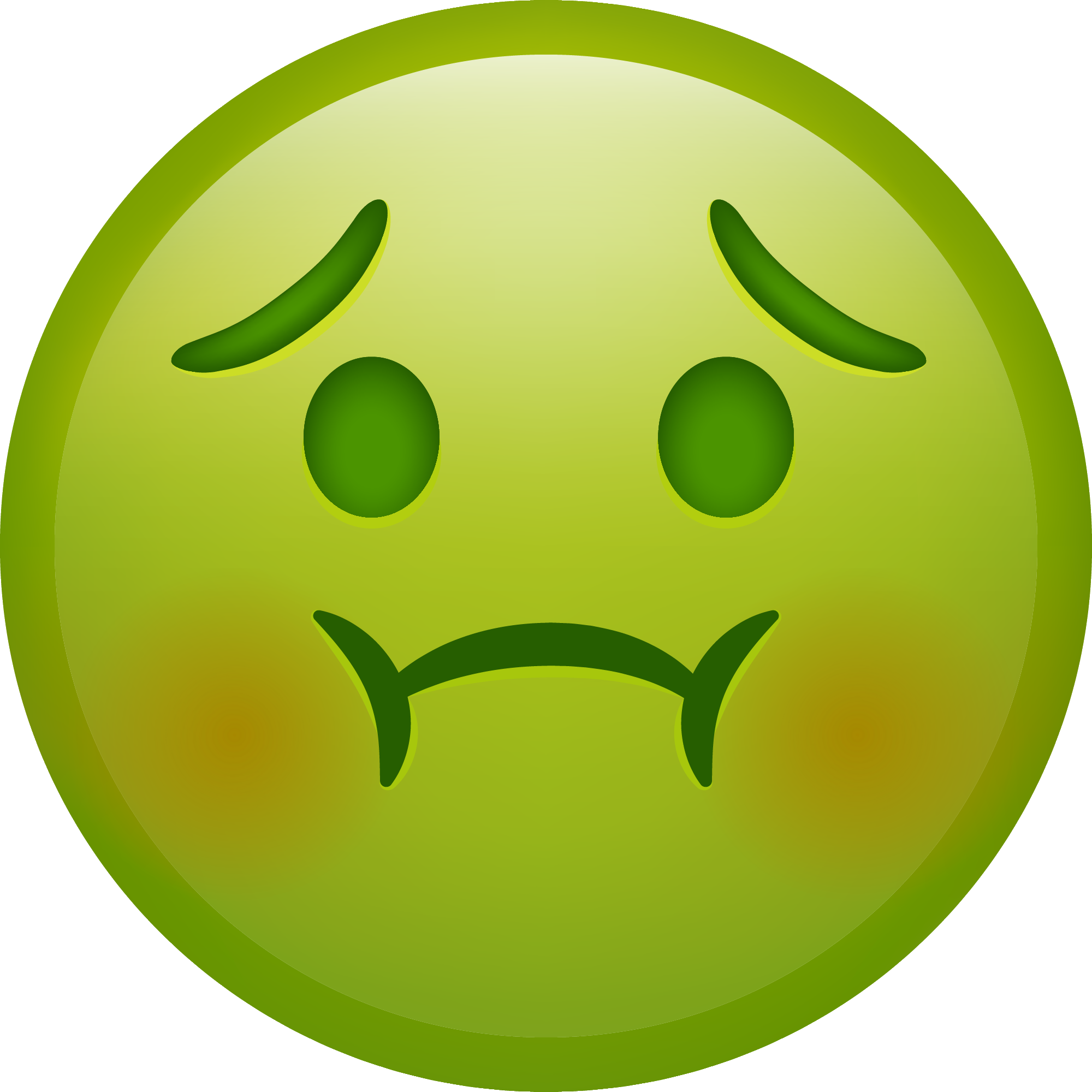 Preview for Sad-green-emoji-face-emoji-classic-sticker-9bdd4