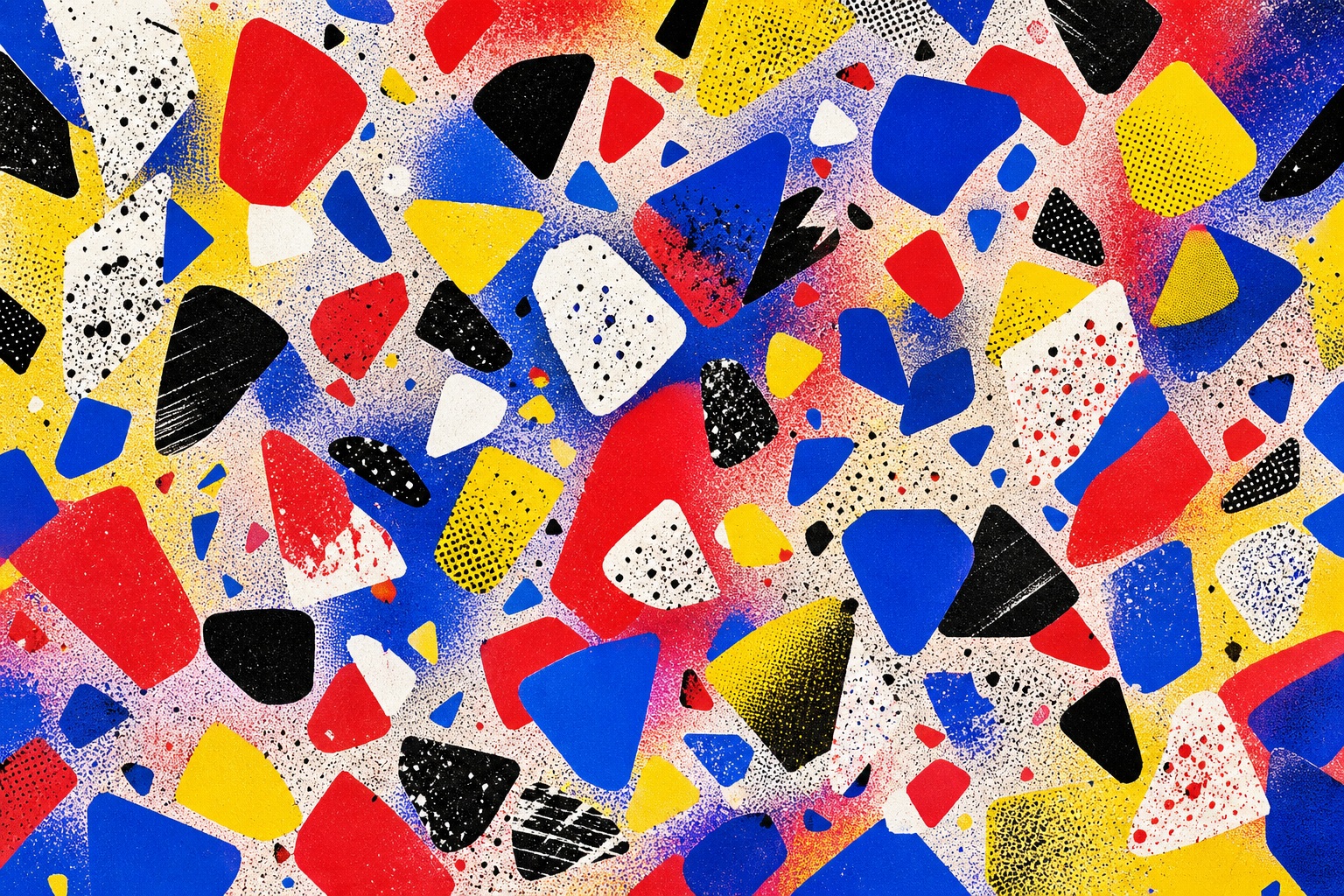 Preview for Electric Primary Terrazzo Shard Field Background