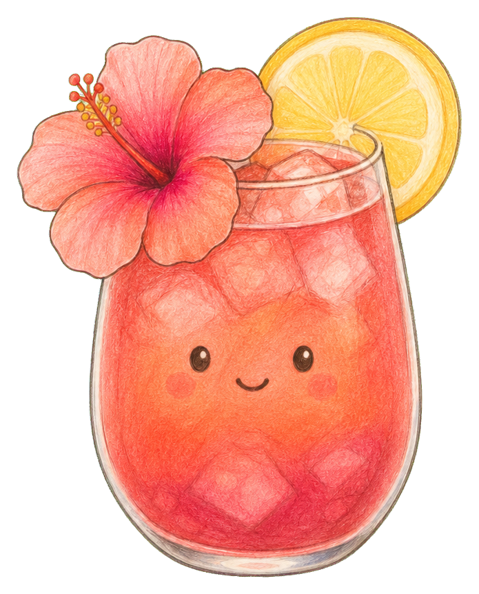 Preview for Hibiscus Iced Tea Sticker With Lemon Slice