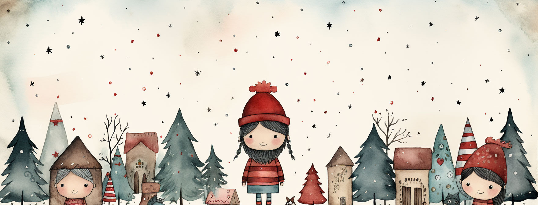Preview for Winter-village-watercolor-illustration-christmas-cover-backgroun-61bd0
