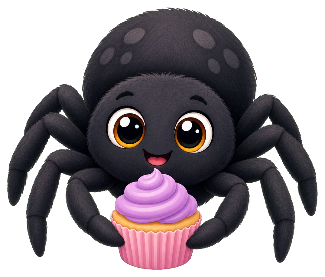 Preview for Spider Cupcake Sticker Graphic