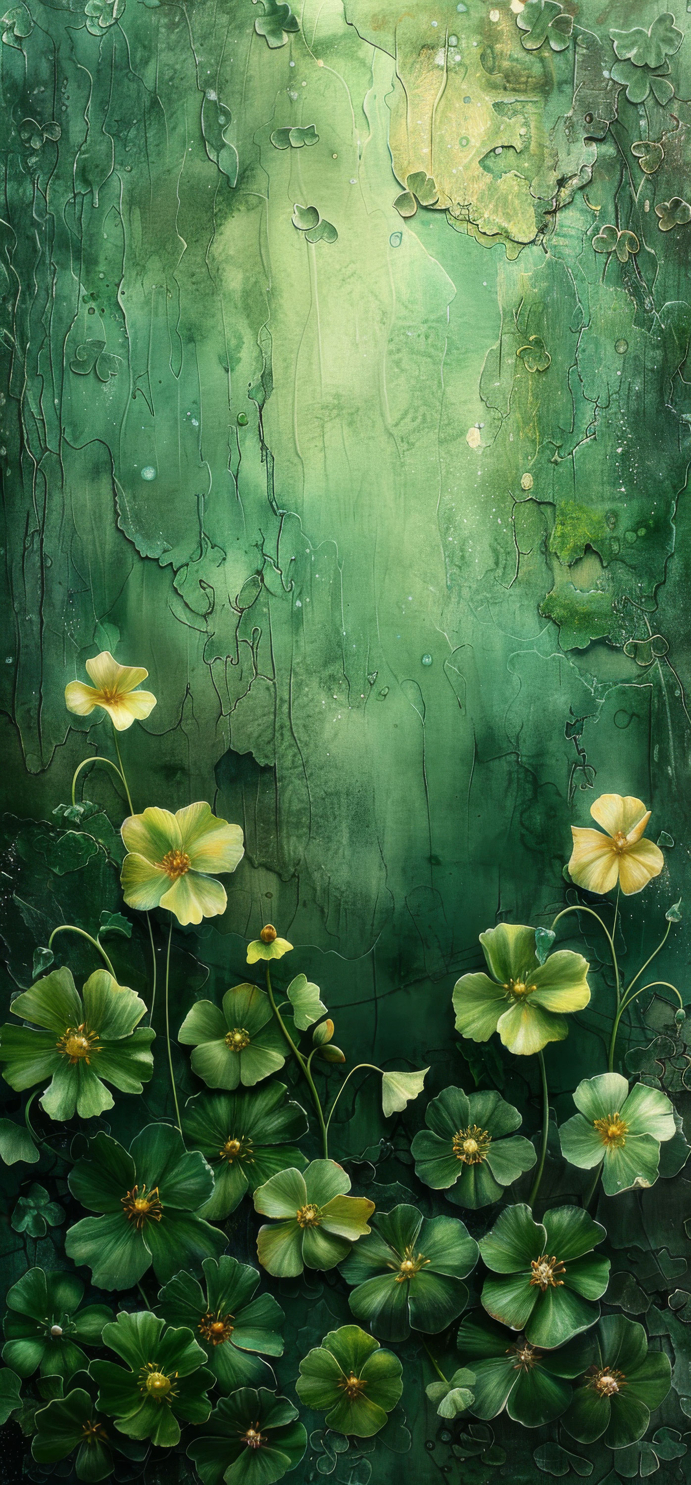 Preview for Emerald-floral-art-digital-painting-st-patricks-background-4dadf