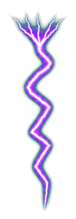 Preview for Realistic Violet Lightning Bolt Sticker