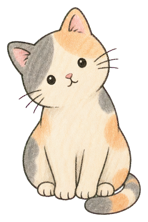 Preview for Calico Head Tilt Cat Sticker