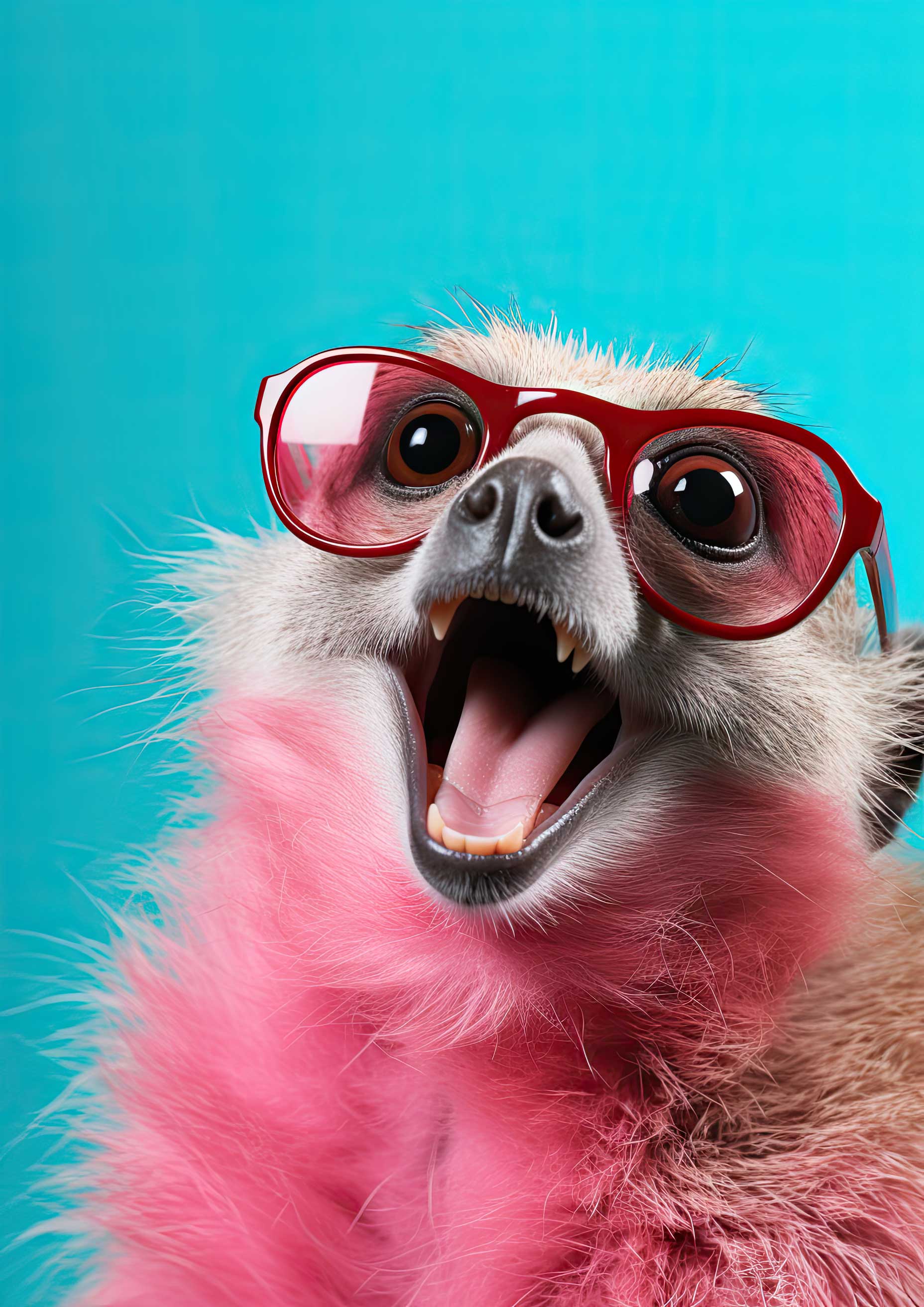 Preview for Funny-ostrich-with-glasses-ai-animal-background-95923