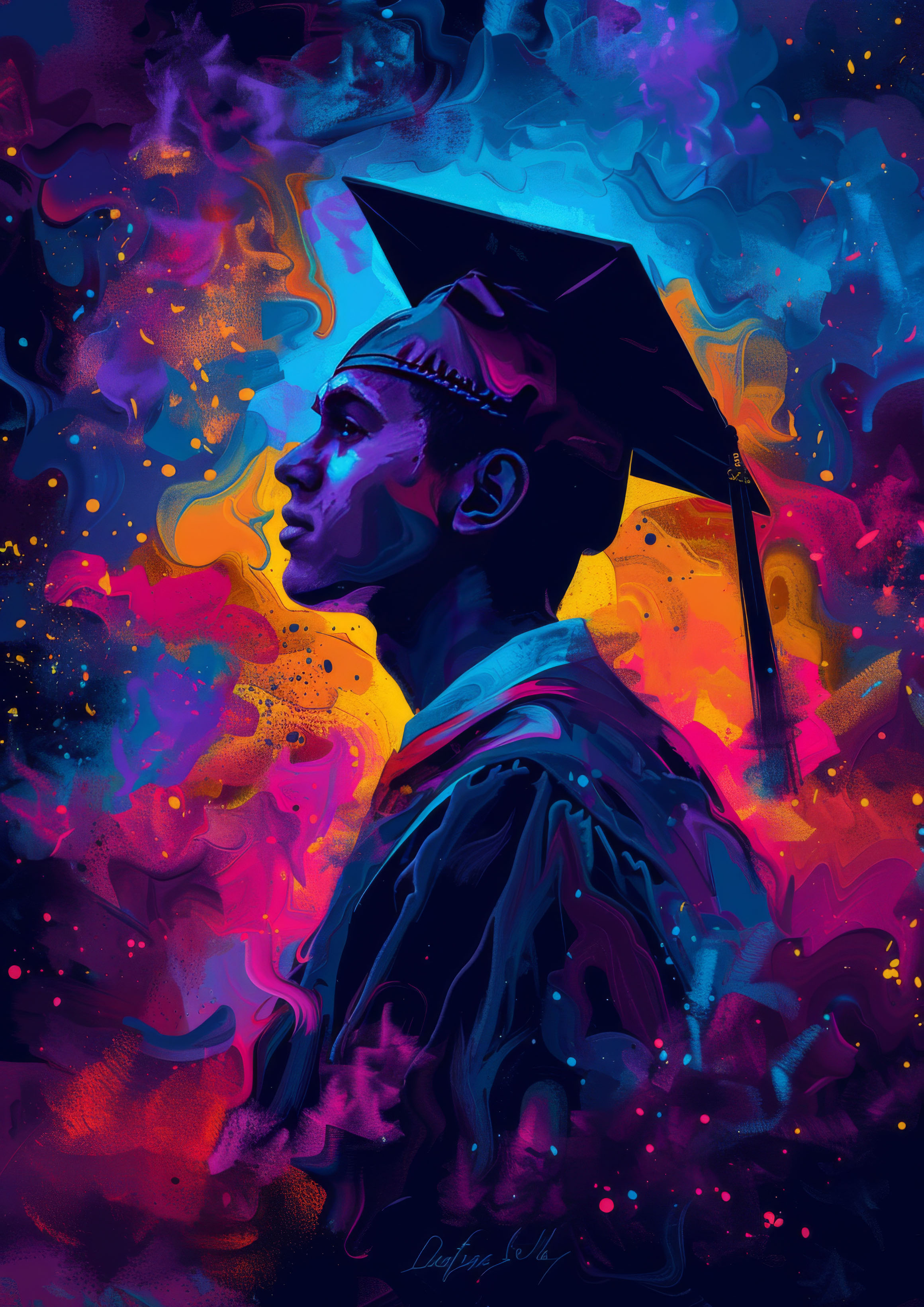Preview for Vibrant-graduation-illustration-background-eb3e4