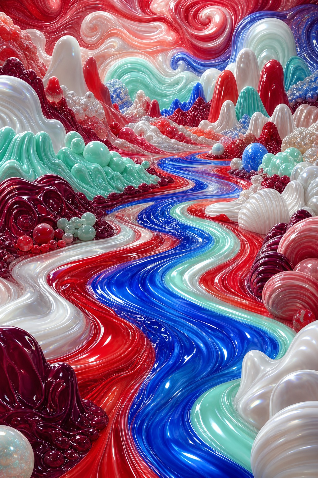 Preview for Surreal Candy Landscape Background