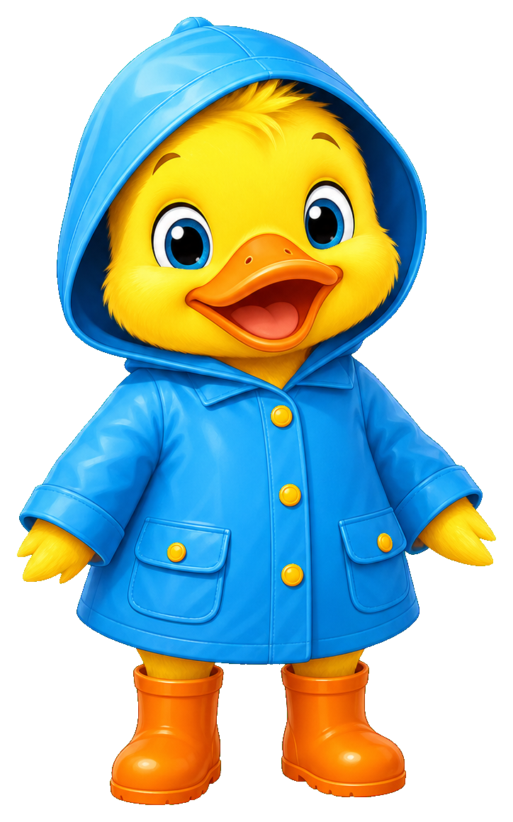 Preview for Raincoat Duck Sticker Graphic