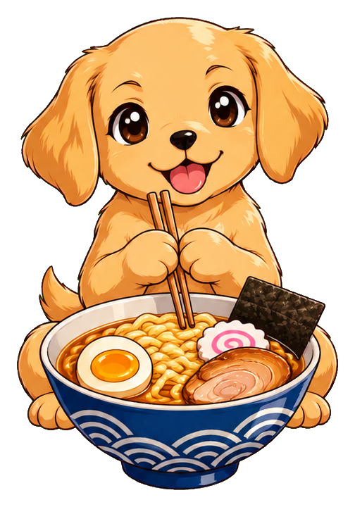 Preview for Puppy Eating Ramen