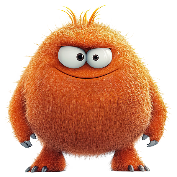 Preview for Orange-cartoon-monster-character-monsters-sticker-d5f09