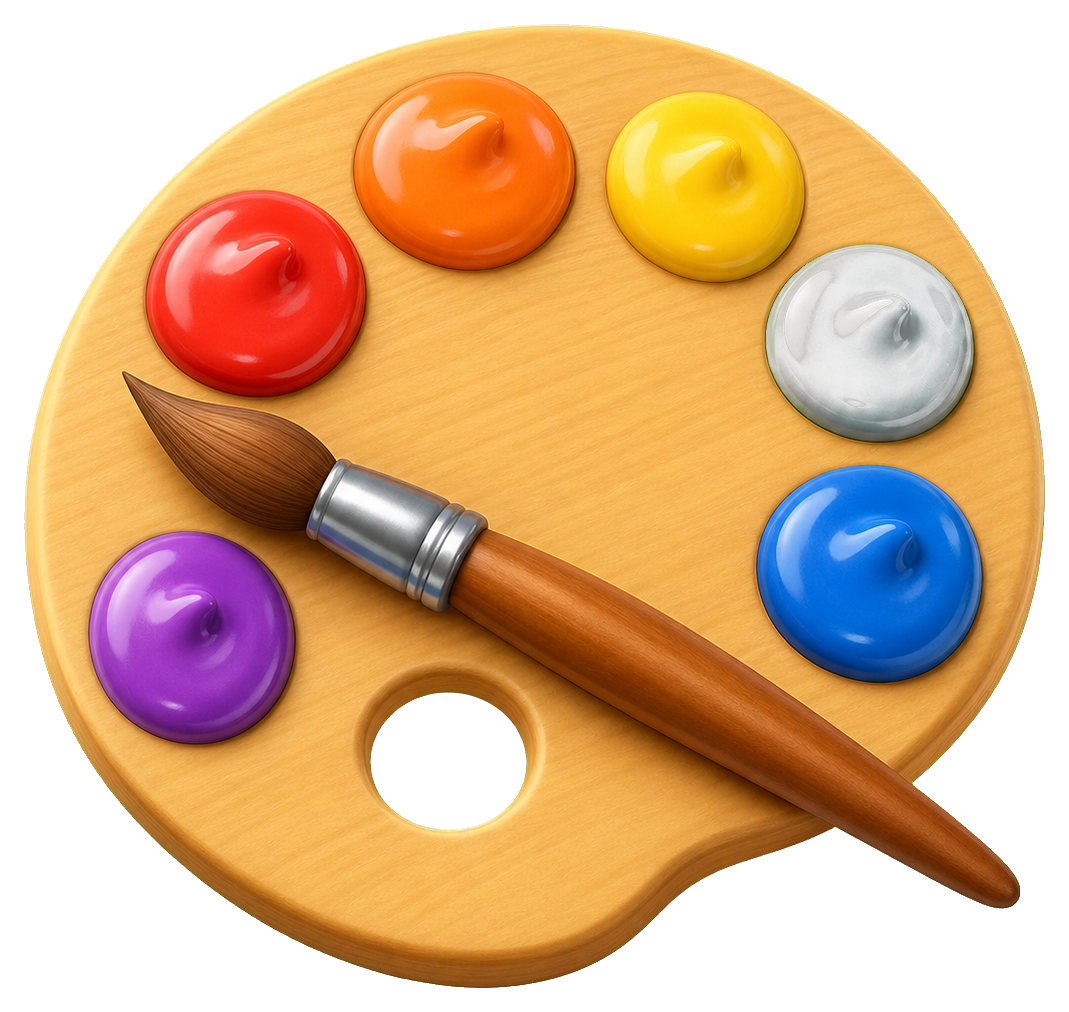 Preview for Paint Palette Sticker For Creative Designs