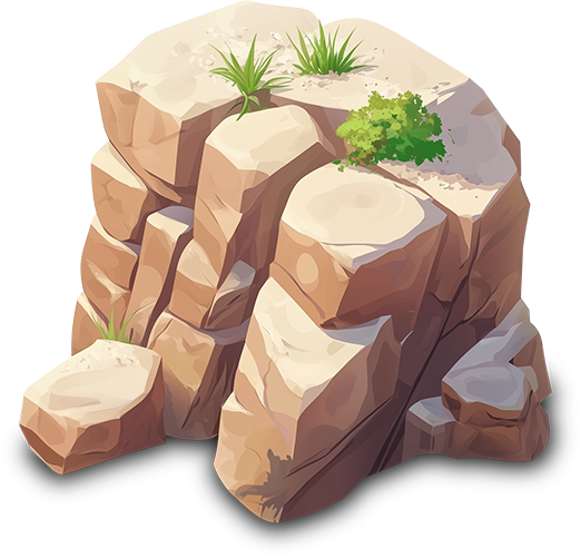 Preview for Rocky-cliff-illustration-hardscape-sticker-80605
