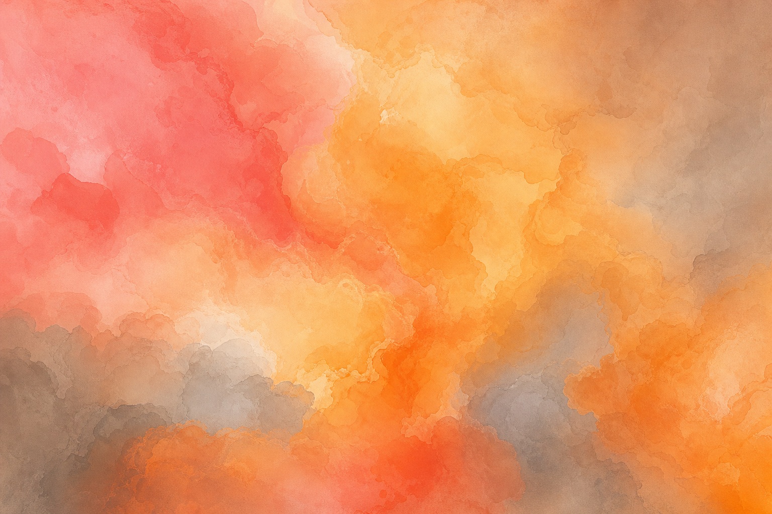Abstract coral, amber, and peach color bands with a soft cloudy gradient texture.