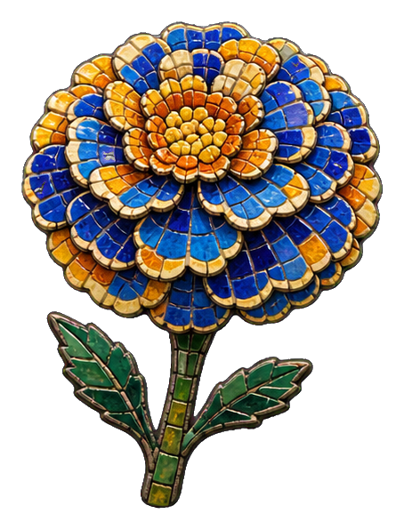Preview for Clay Marigold Sticker For Creative Designs