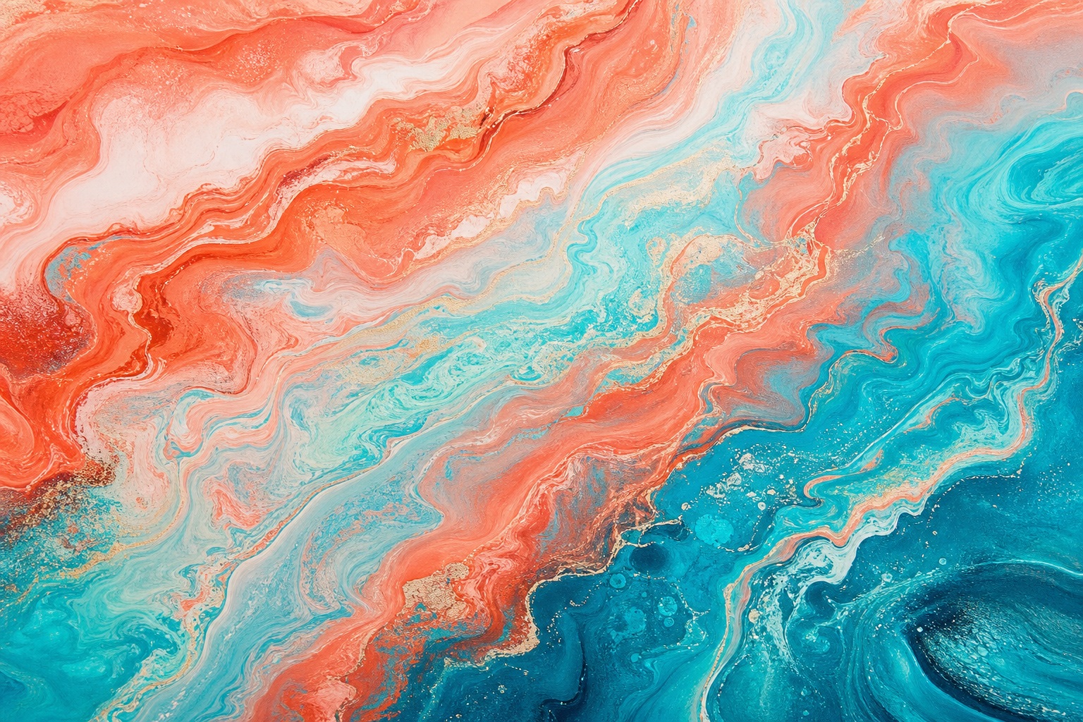 Preview for Coral Tide Abstract Fluid Background
